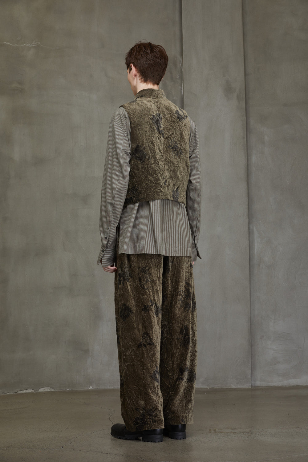 Layered Velvet Waistcoat