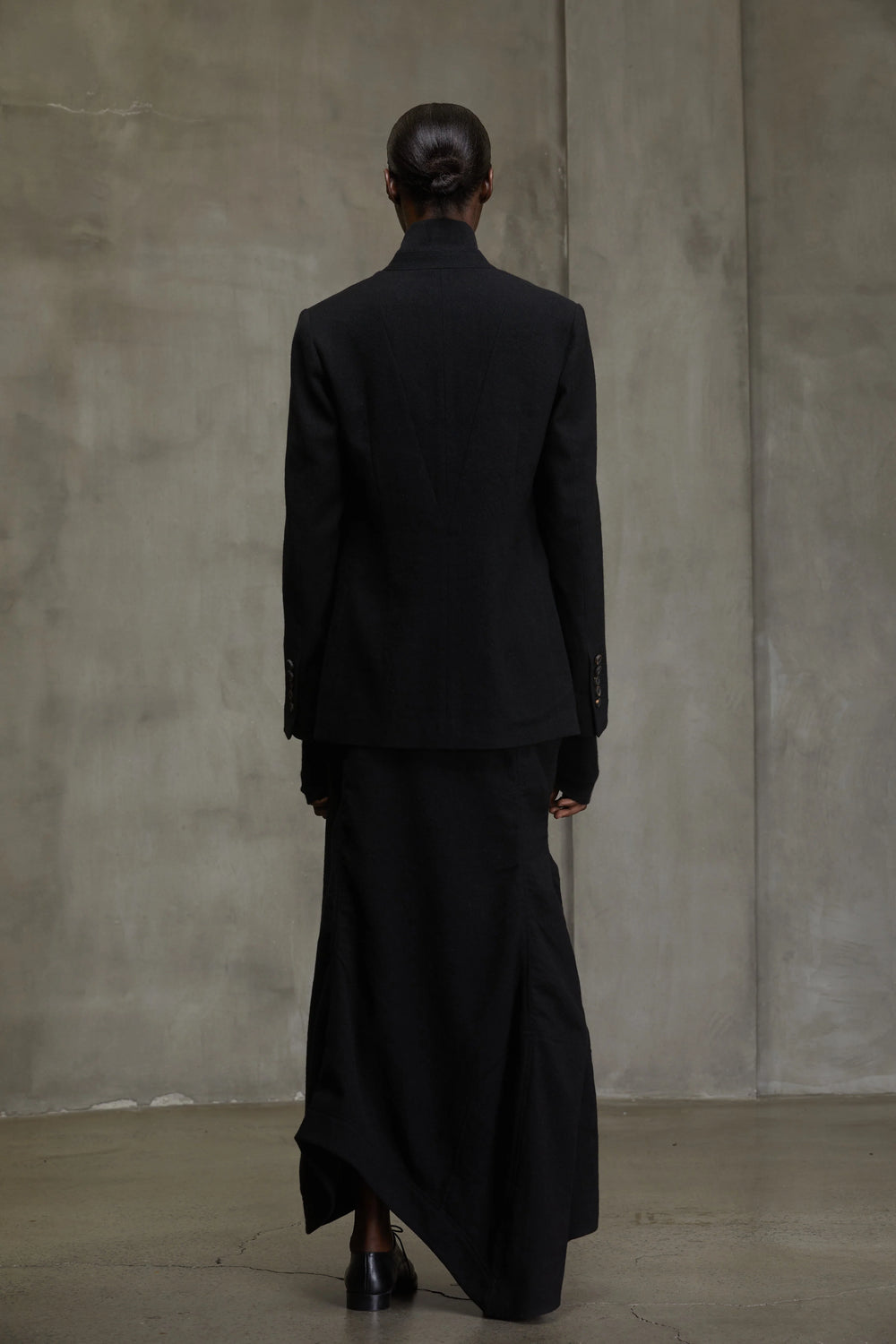 Classic Five Button Jacket Black