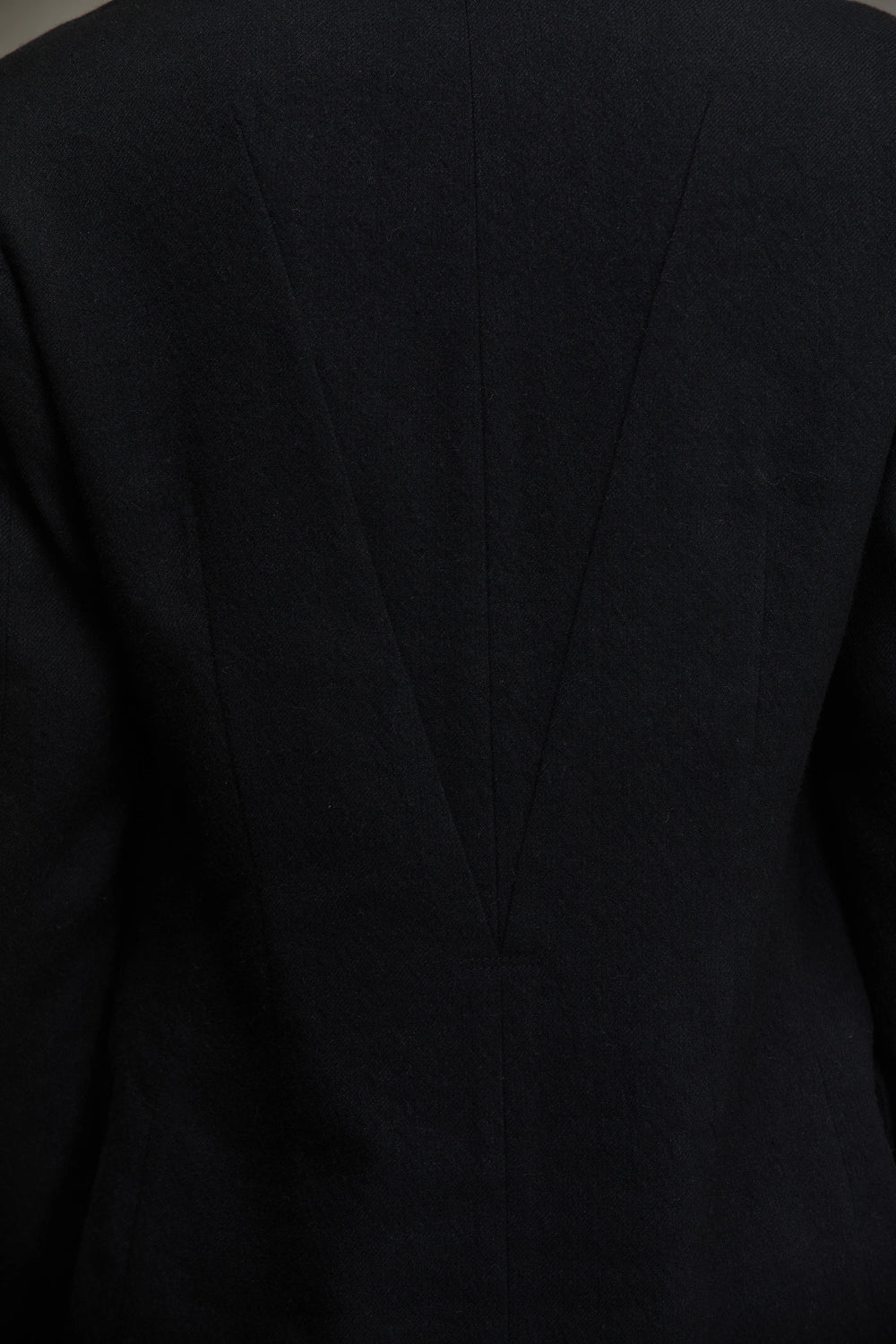 Classic Five Button Jacket Black