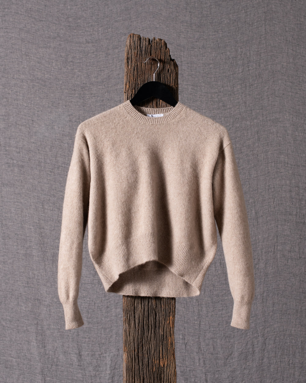 Woman Cashmere Boxy Pullover Avena