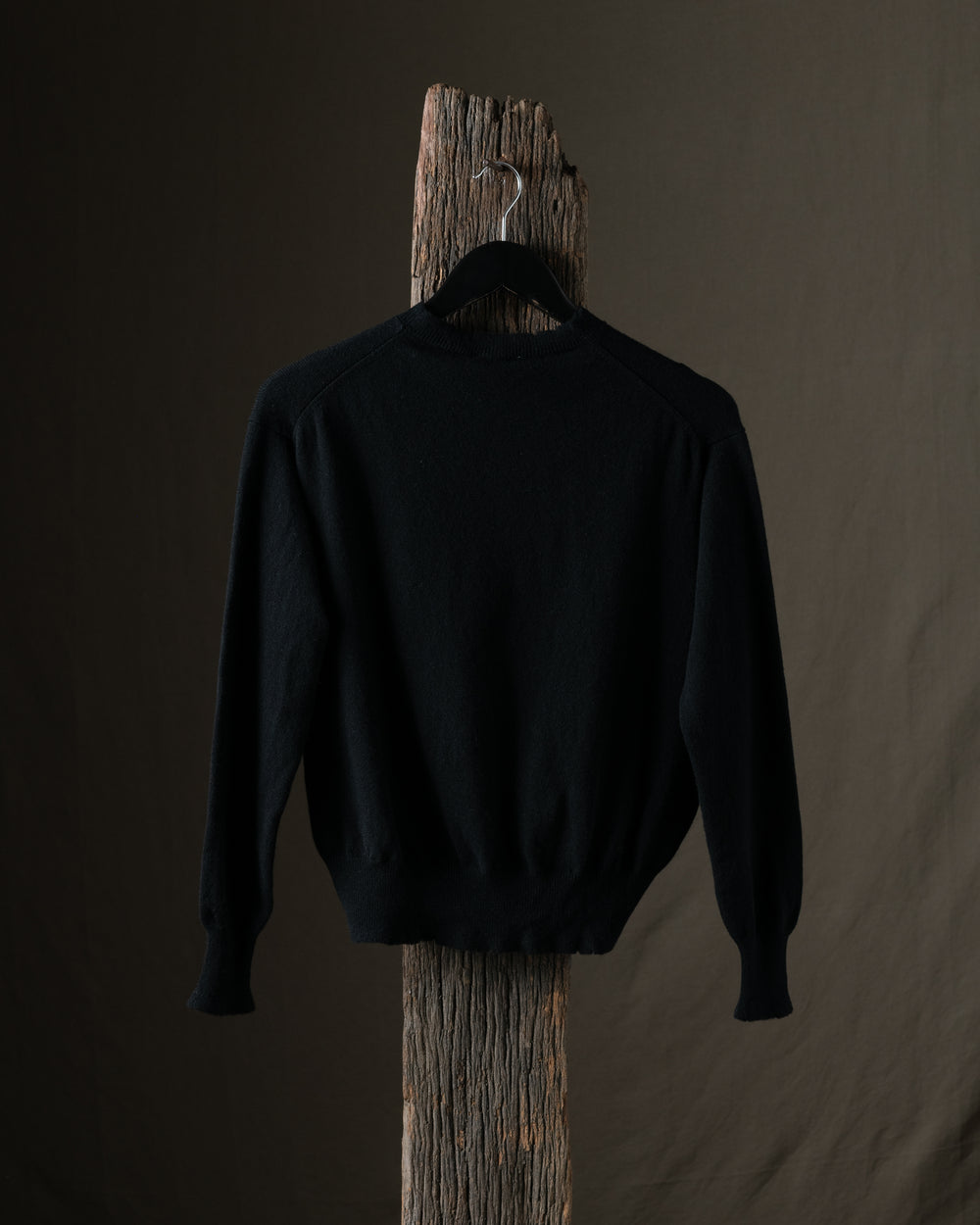 Woman Destroyed Round Neck Boxy Pullover Nero