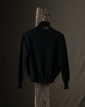 Woman Destroyed Round Neck Boxy Pullover Nero