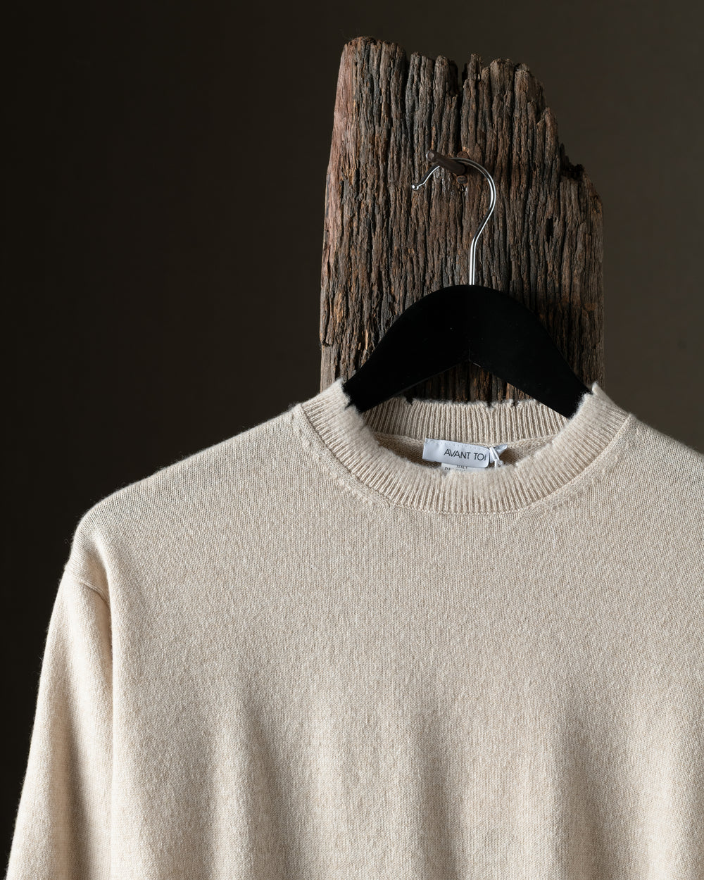 Woman Destroyed Round Neck Boxy Pullover Saraceno