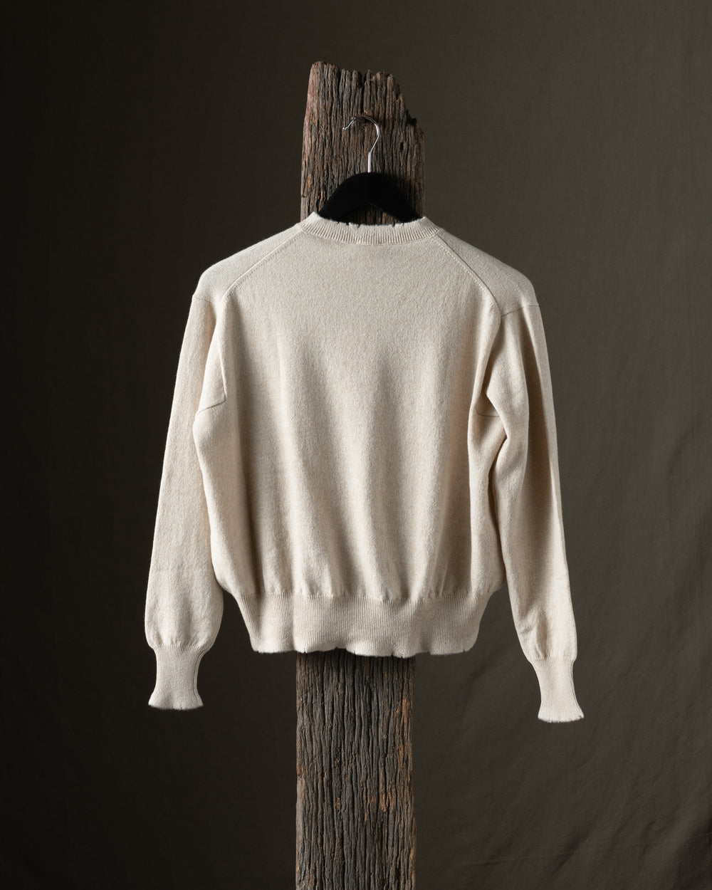 Woman Destroyed Round Neck Boxy Pullover Saraceno
