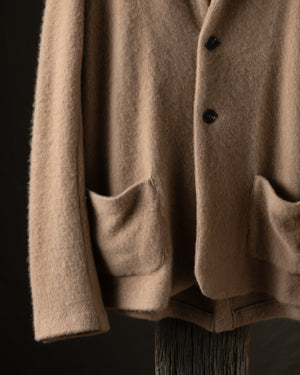 Man Carded Cashmere Rever Jacket Cammello