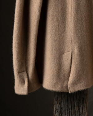 Man Carded Cashmere Rever Jacket Cammello