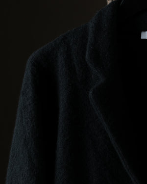 Man Carded Cashmere Rever Jacket Nero