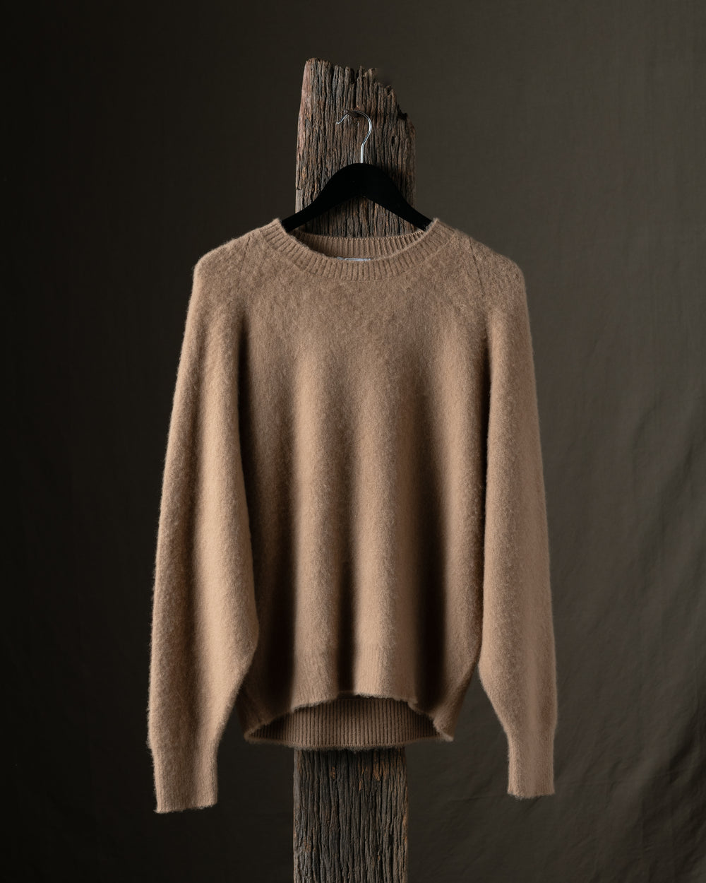 Man Knitted Cashmere Pullover Cammello