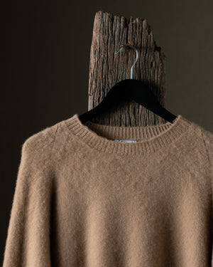 Man Knitted Cashmere Pullover Cammello