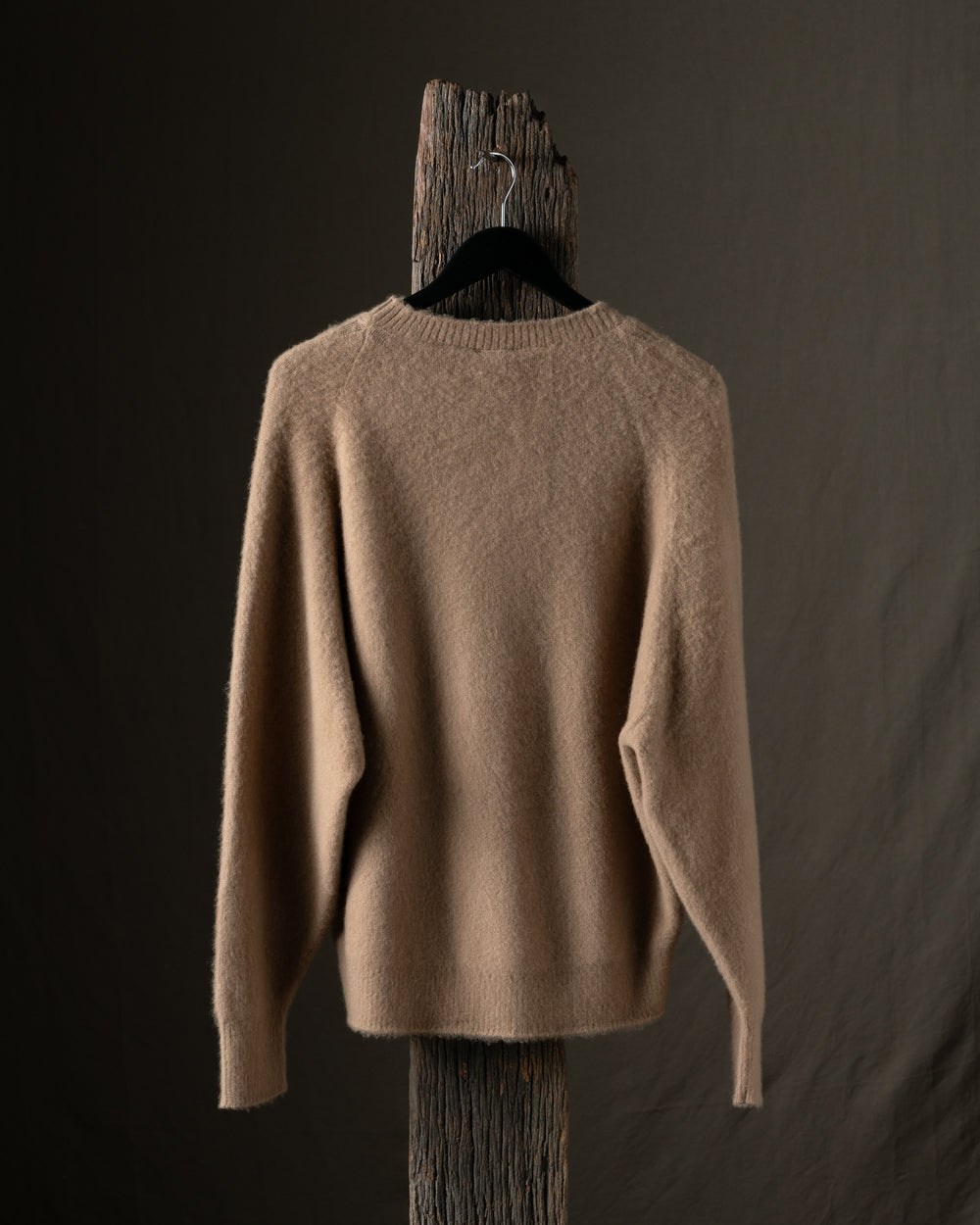 Man Knitted Cashmere Pullover Cammello