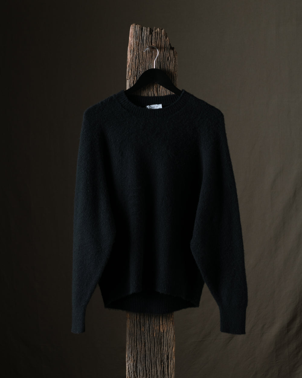 Man Knitted Cashmere Pullover Nero