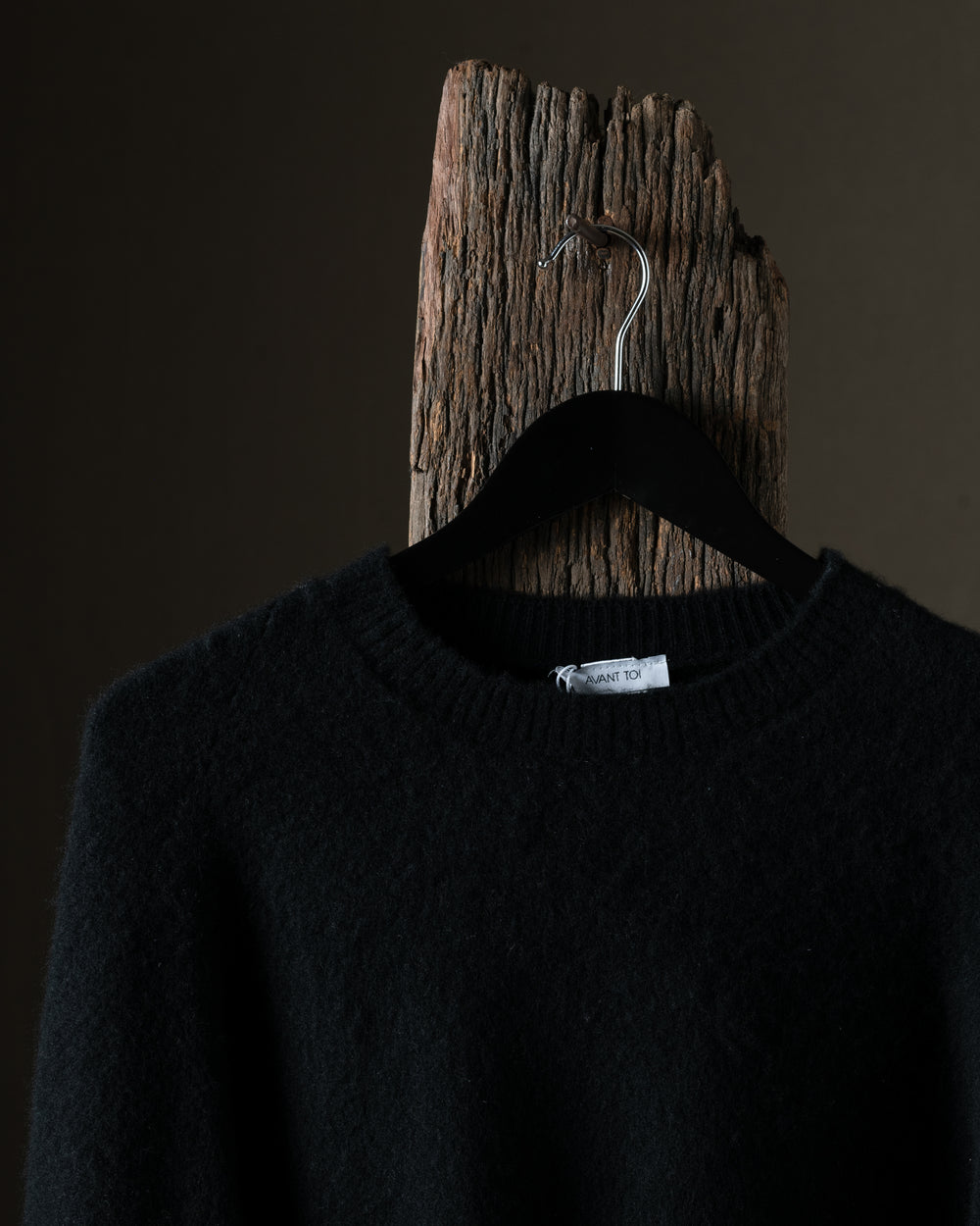 Man Knitted Cashmere Pullover Nero