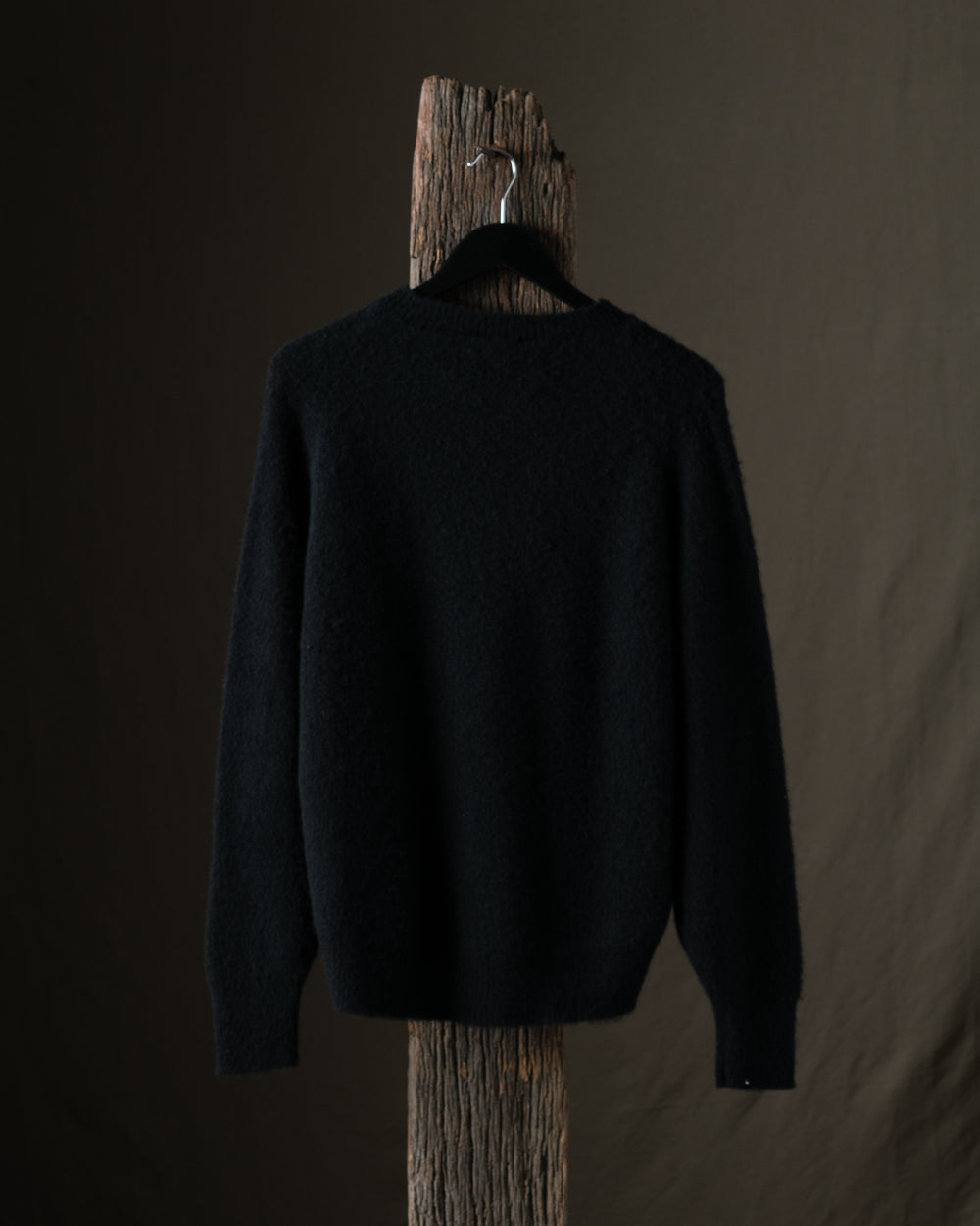 Man Knitted Cashmere Pullover Nero