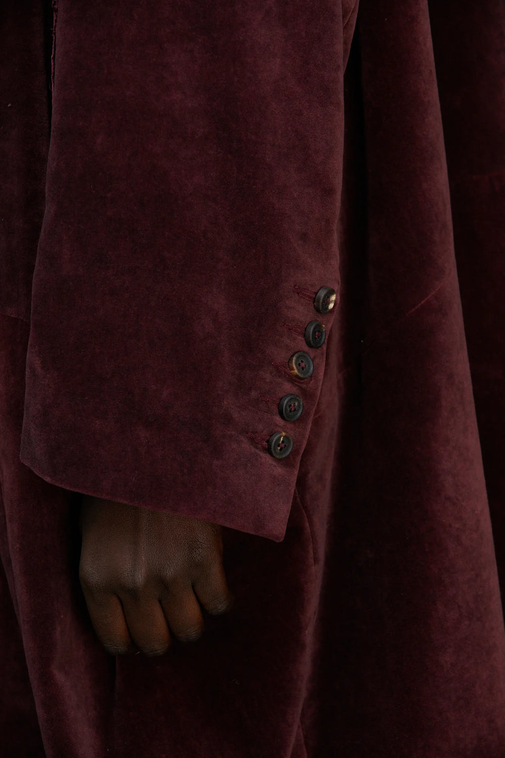 Womens Coat Cotton Burgundy