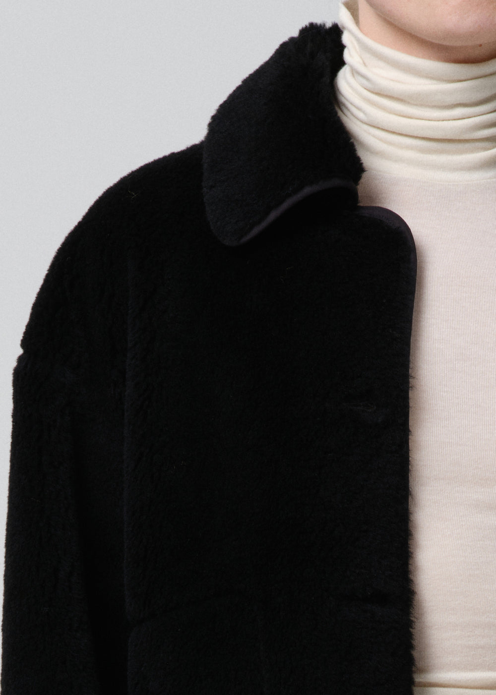 Astrid Sherpa Jacket Black
