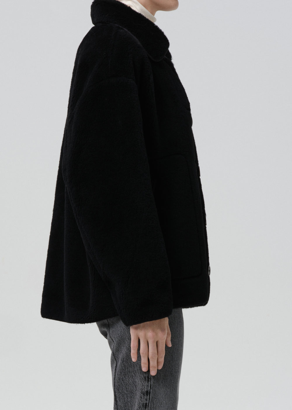 Astrid Sherpa Jacket Black
