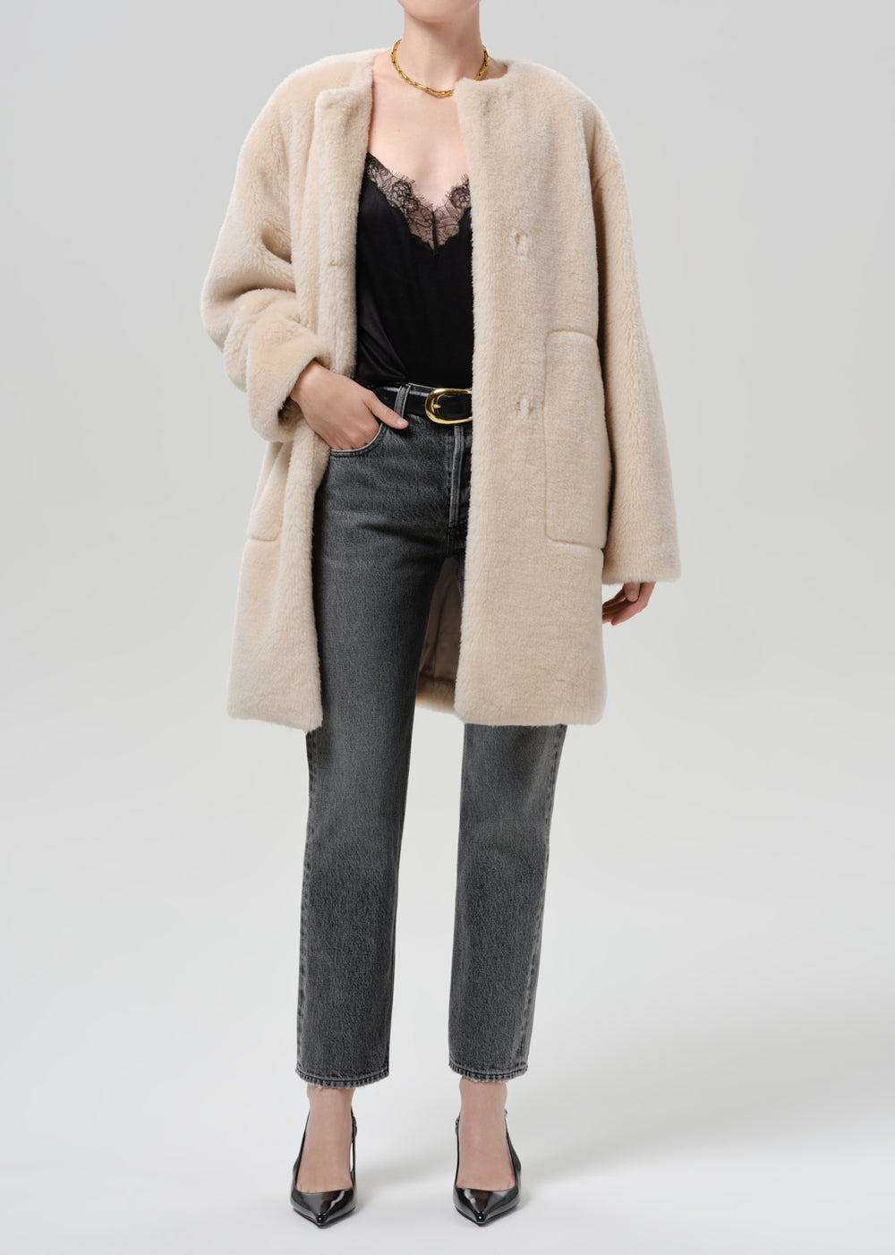 Martina Long Sherpa Coat Cozy