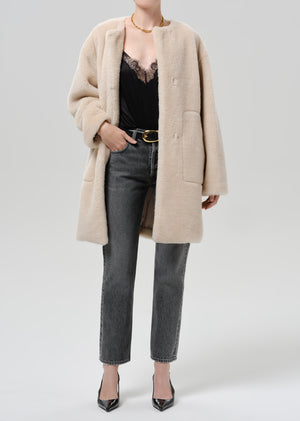 Martina Long Sherpa Coat Cozy