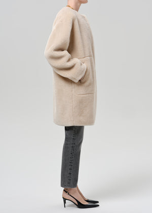 Martina Long Sherpa Coat Cozy