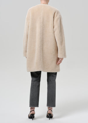 Martina Long Sherpa Coat Cozy