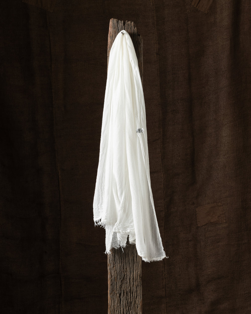 601 Net Cashmere Scarf White