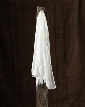 601 Net Cashmere Scarf White