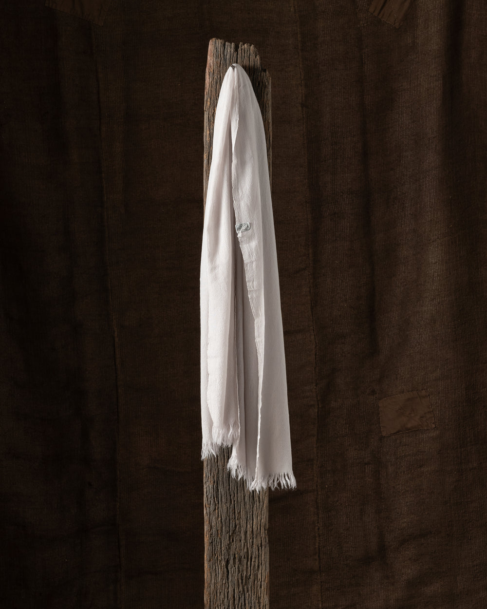 605 Open Slow Cashmere Scarf Au Lait