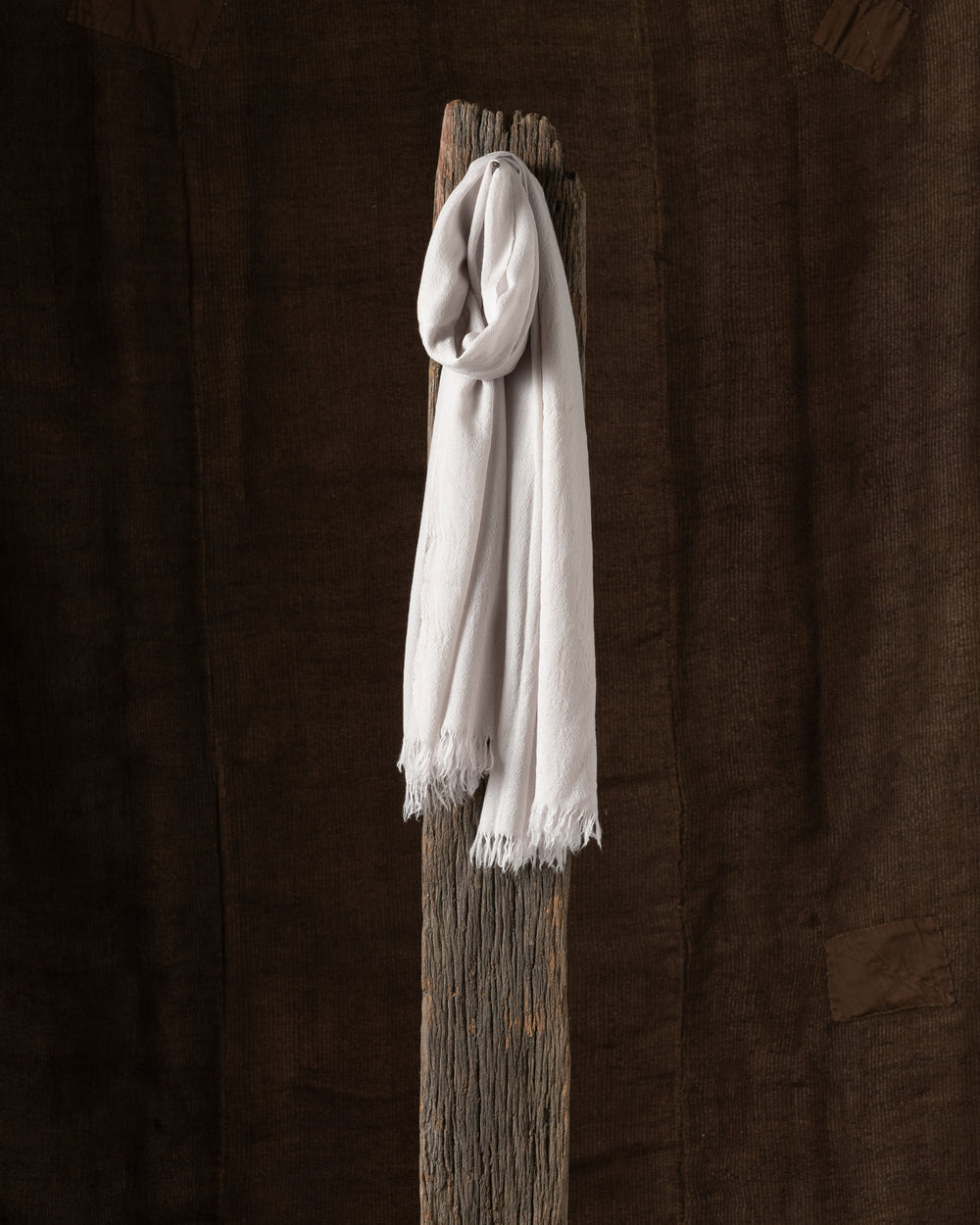 605 Open Slow Cashmere Scarf Au Lait