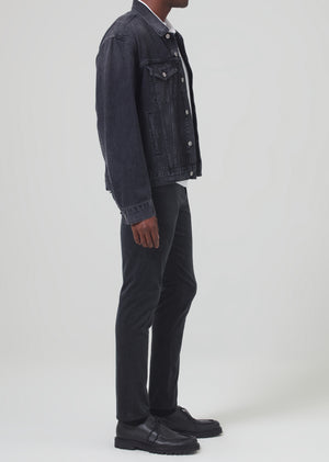 London Velveteen Slim Taper in Charred Cedar
