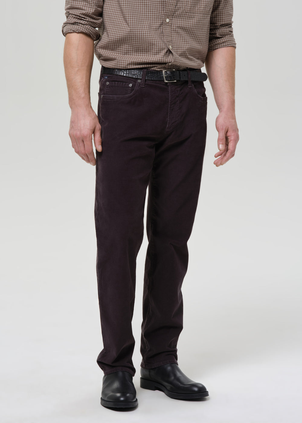 Elijah Classic Straight in Corduroy Charcoal
