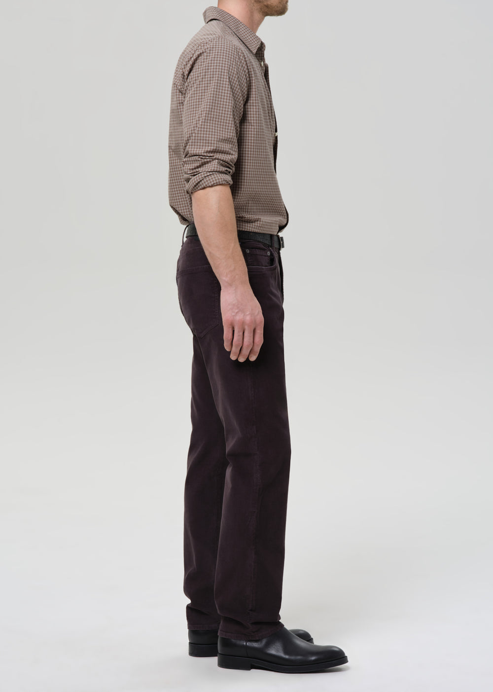Elijah Classic Straight in Corduroy Charcoal