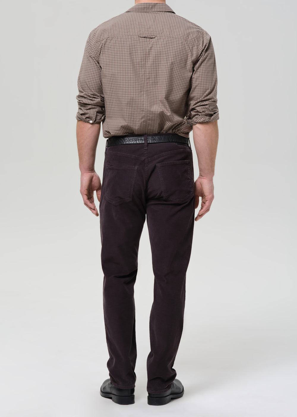 Elijah Classic Straight in Corduroy Charcoal