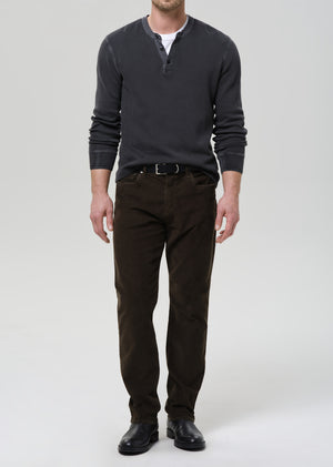 Elijah Classic Straight Corduroy in Olive