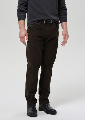 Elijah Classic Straight Corduroy in Olive