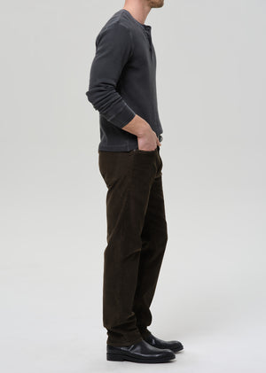 Elijah Classic Straight Corduroy in Olive