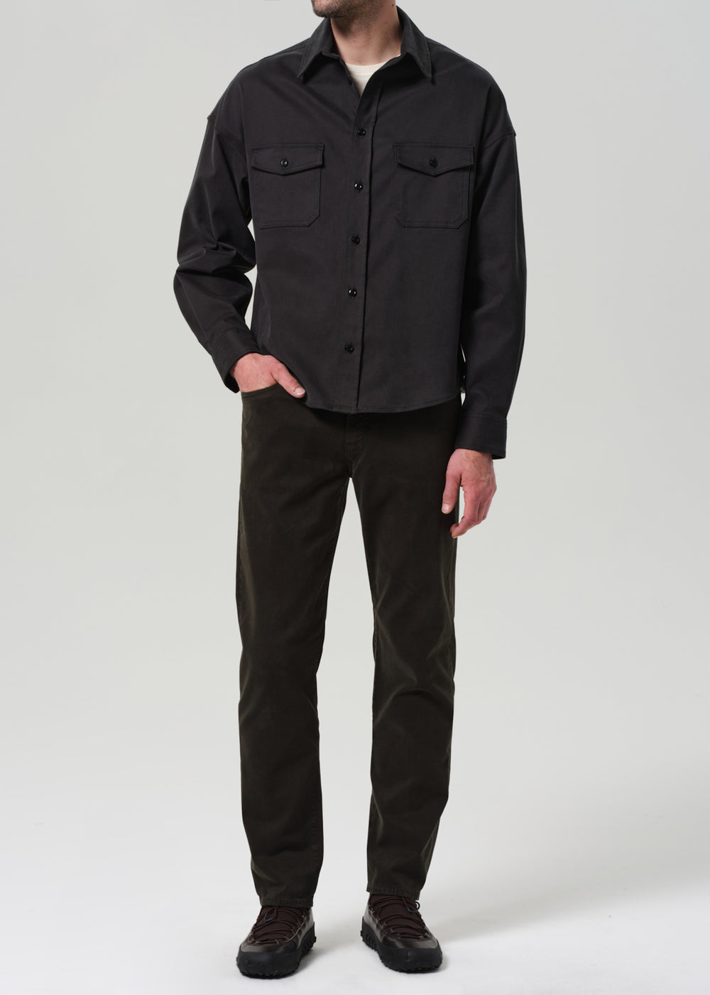 Elijah Relaxed Straight Cashmere Touch Forrest