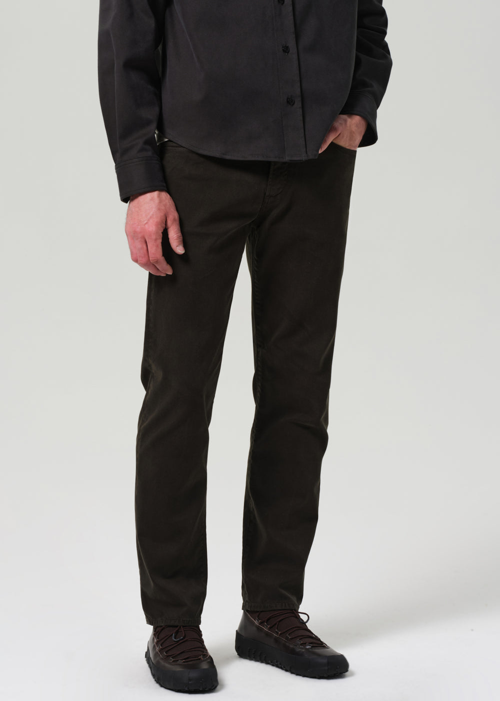 Elijah Relaxed Straight Cashmere Touch Forrest