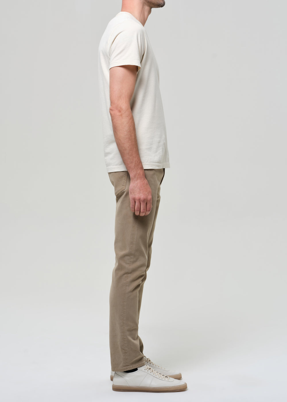 Elijah Classic Straight Cashmere Touch in Olive Khaki