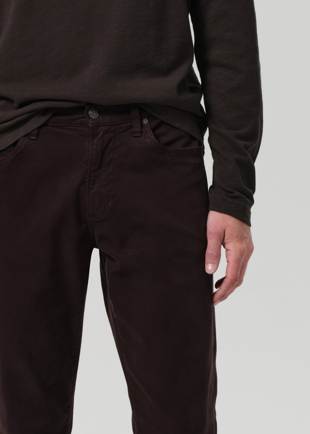 Elijah Relaxed Straight Cashmere Touch Toast