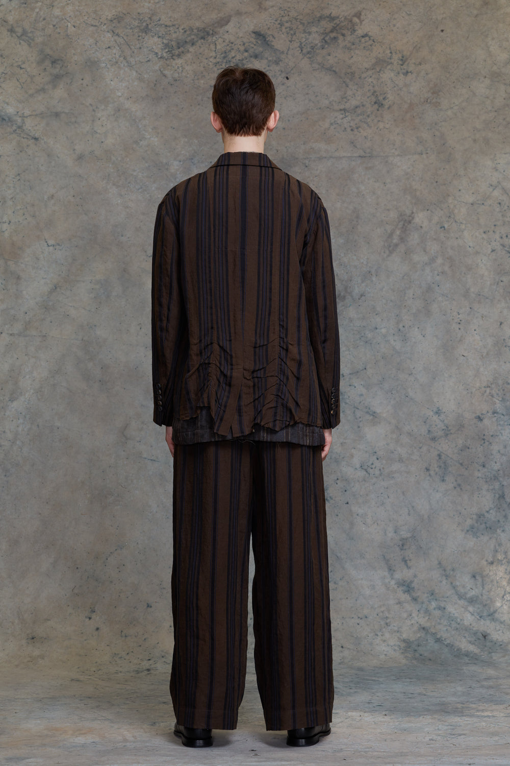 Layered Double Seam 3 Button Blazer