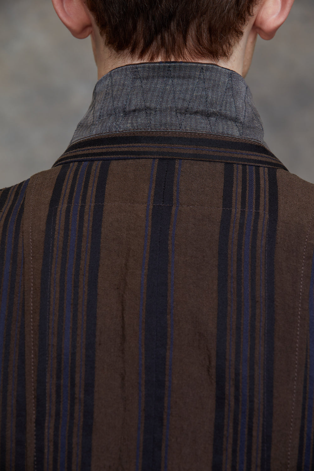 Layered Double Seam 3 Button Blazer