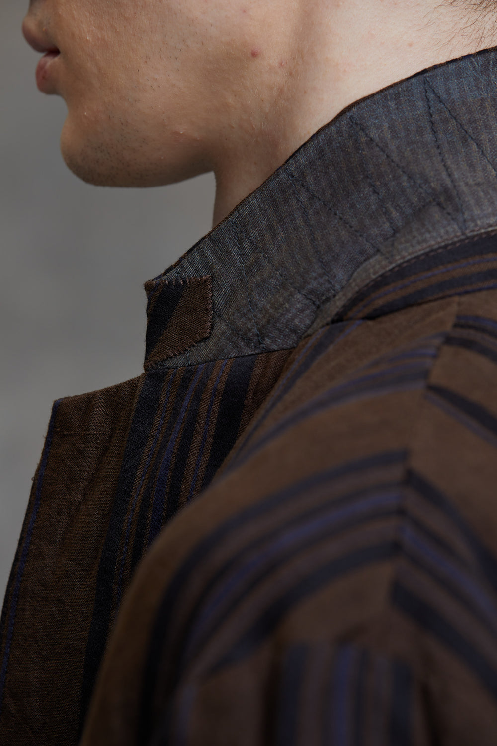 Layered Double Seam 3 Button Blazer