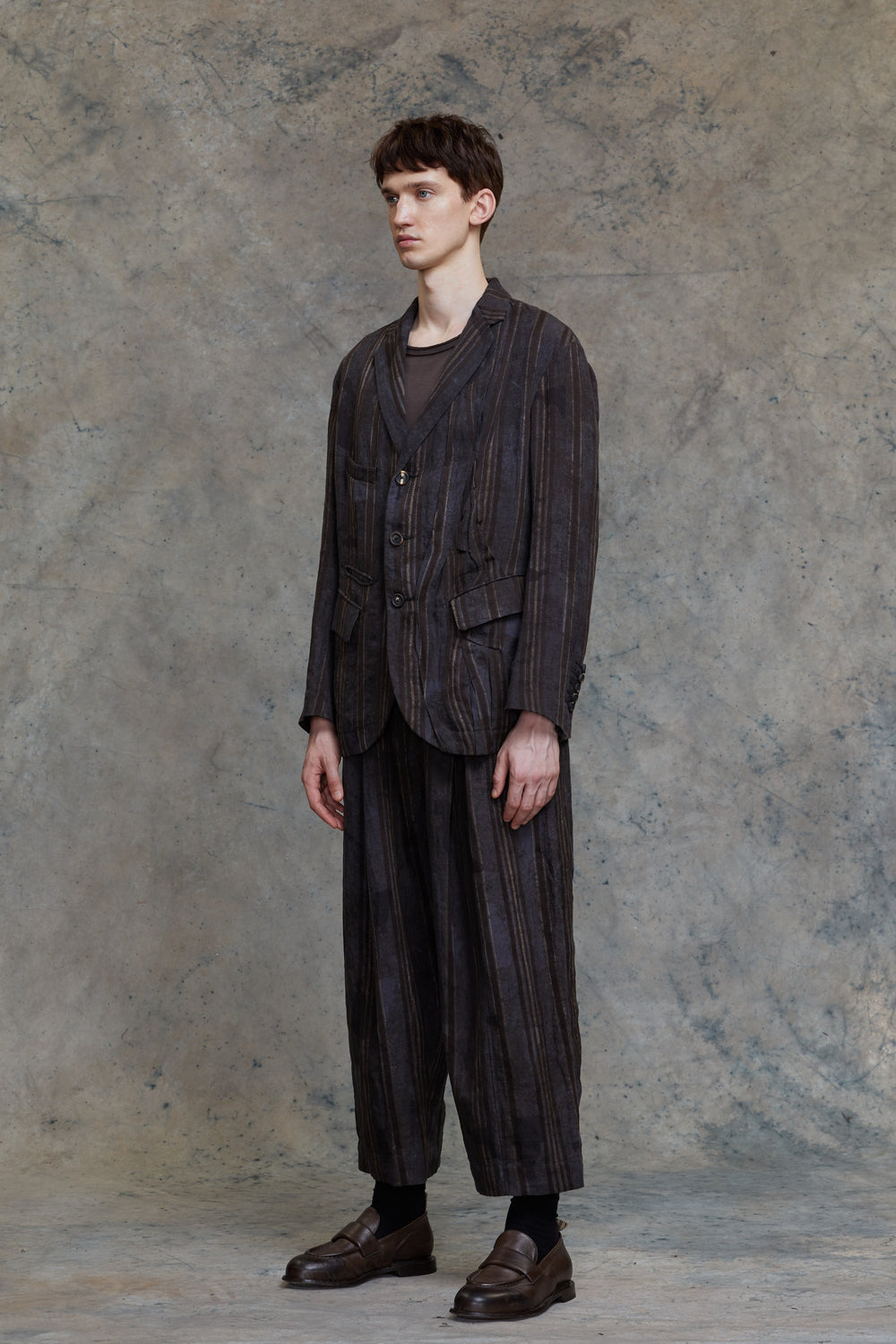 Asymmetrical Wrinkled Blazer