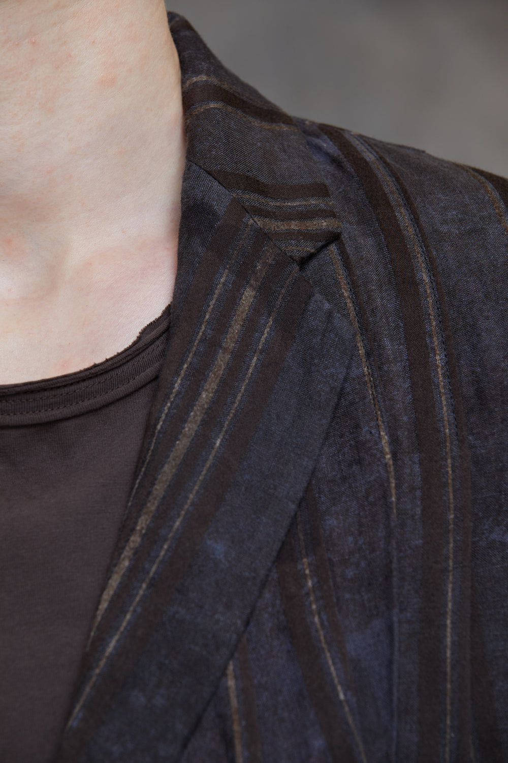 Asymmetrical Wrinkled Blazer