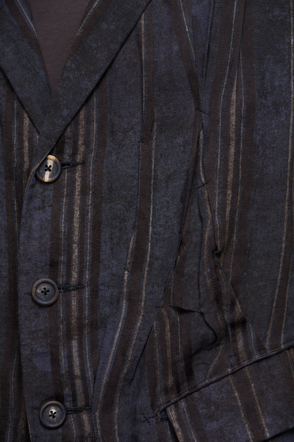 Asymmetrical Wrinkled Blazer