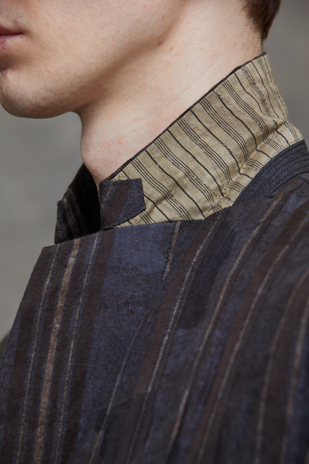 Asymmetrical Wrinkled Blazer