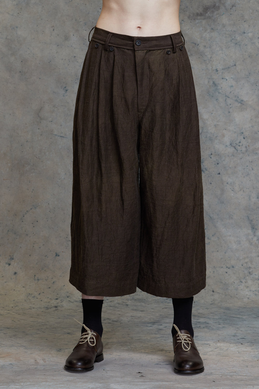 Pleated Extra Wide Leg Trousers