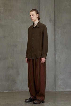 Classic Puppytooth Shirt Khaki Brown