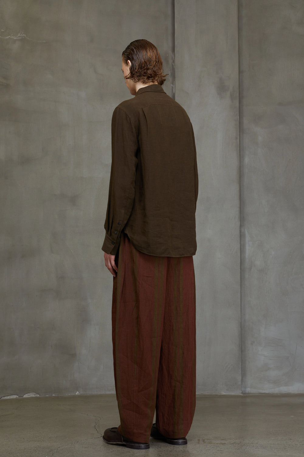 Classic Puppytooth Shirt Khaki Brown