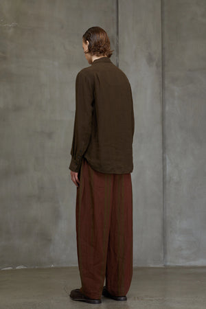 Classic Puppytooth Shirt Khaki Brown